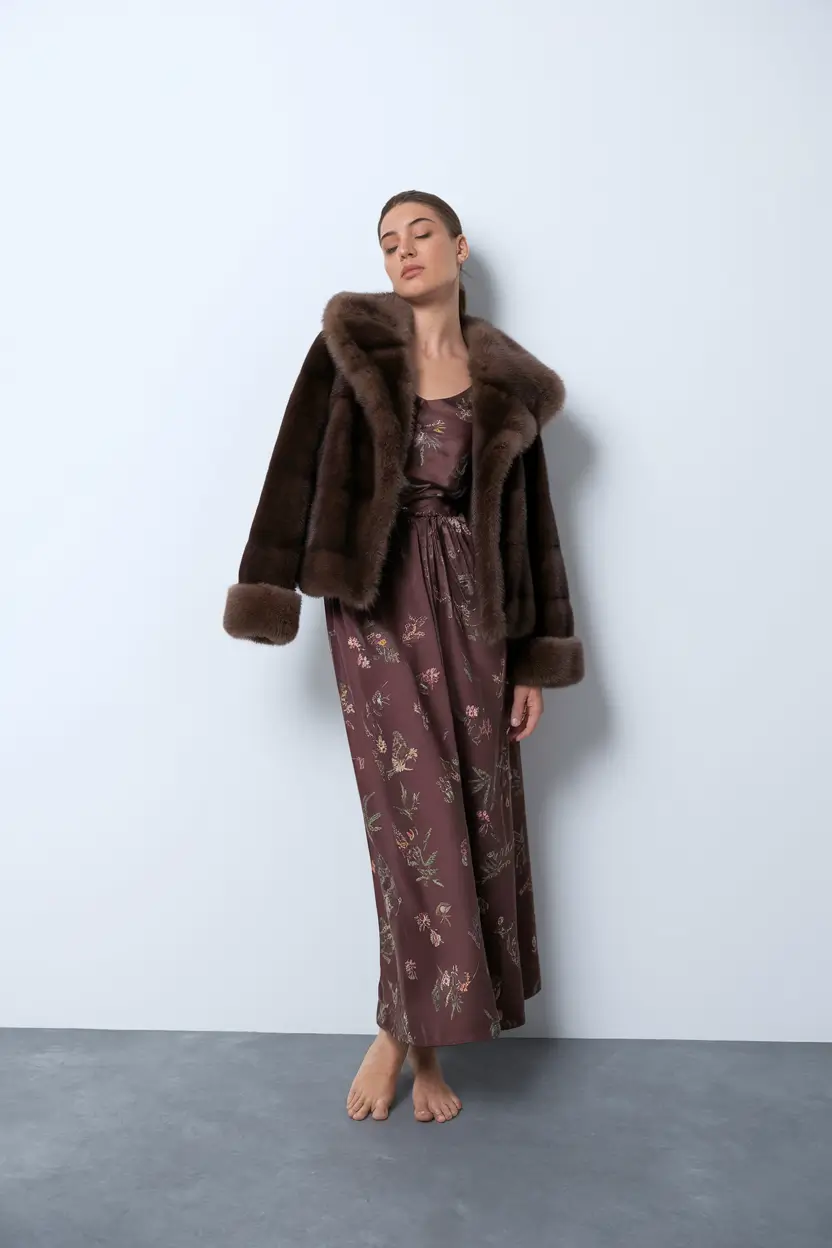 october wedding guest outfits Moody Florals with Luxe Layers