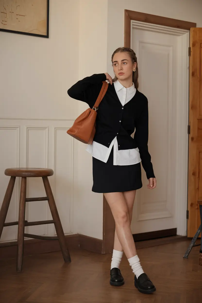 first day of school outfits highschool Minimalist Prep with Urban Edge