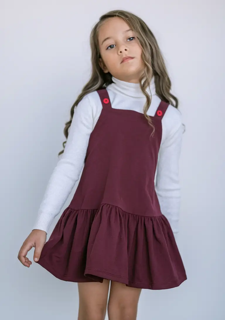 first day of school outfits Berry-Hued Playdress for Little Style Stars