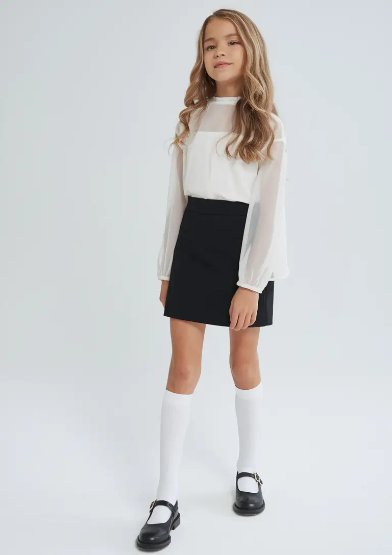 first day of school outfits Minimalist Monochrome with Sheer Charm