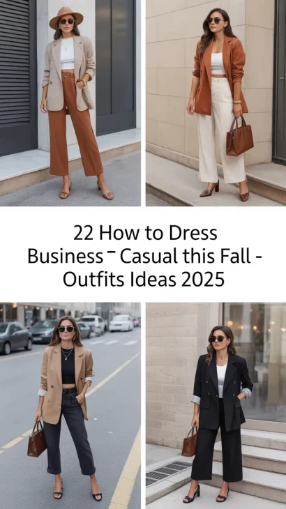 How to dress business casual this fall – outfits ideas 2025 for women