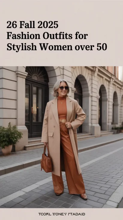 Fall 2025 Fashion Outfits for Stylish Women Over 50: Elegant, Casual
