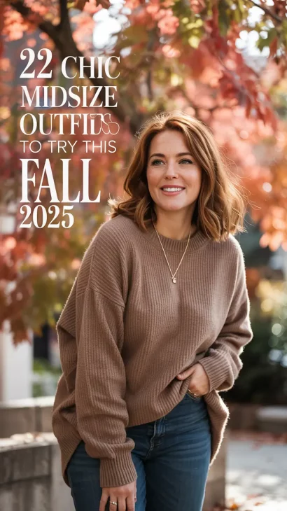 Chic Midsize Outfits to Try This Fall 2025 with Casual Looks for Work and College