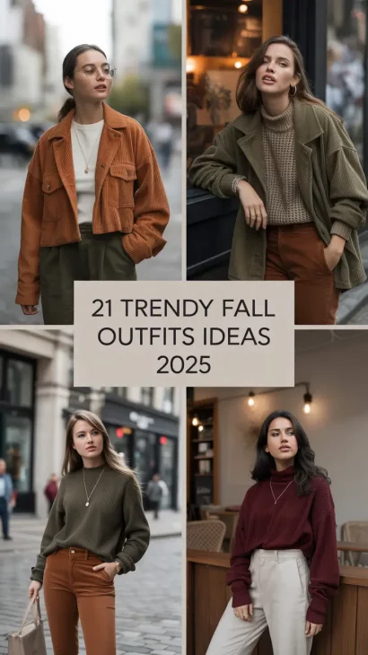 Trendy Fall Outfits Ideas 2025 with Casual Chic Looks for Women