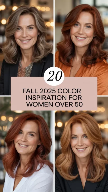 Fall 2025 Hair Color Inspiration for Women Over 50: Stunning Seasonal Shades to Try