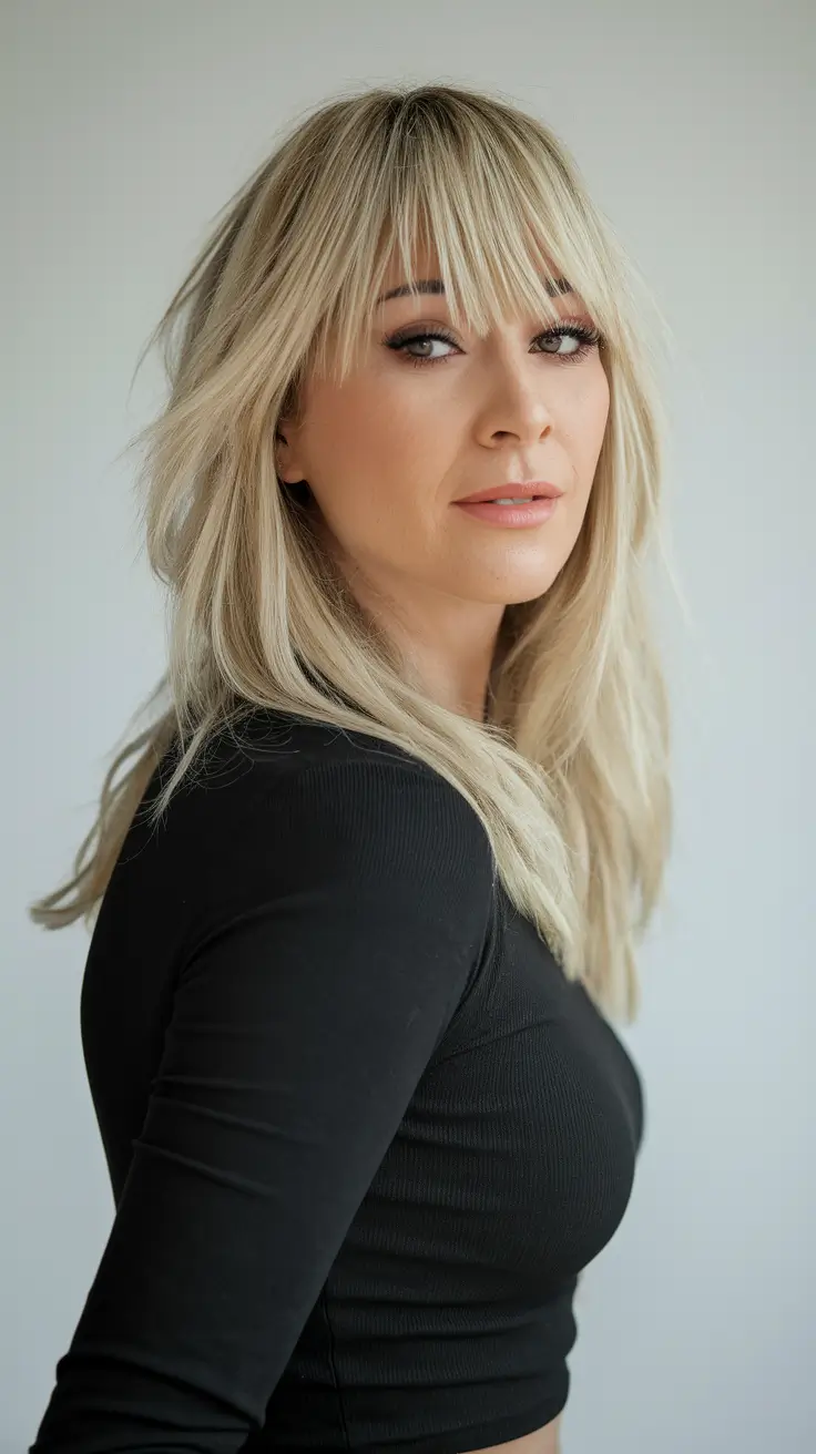 Soft Autumn Haircuts for 2025 Rooted Blonde S-Waves with Dimensional Fade