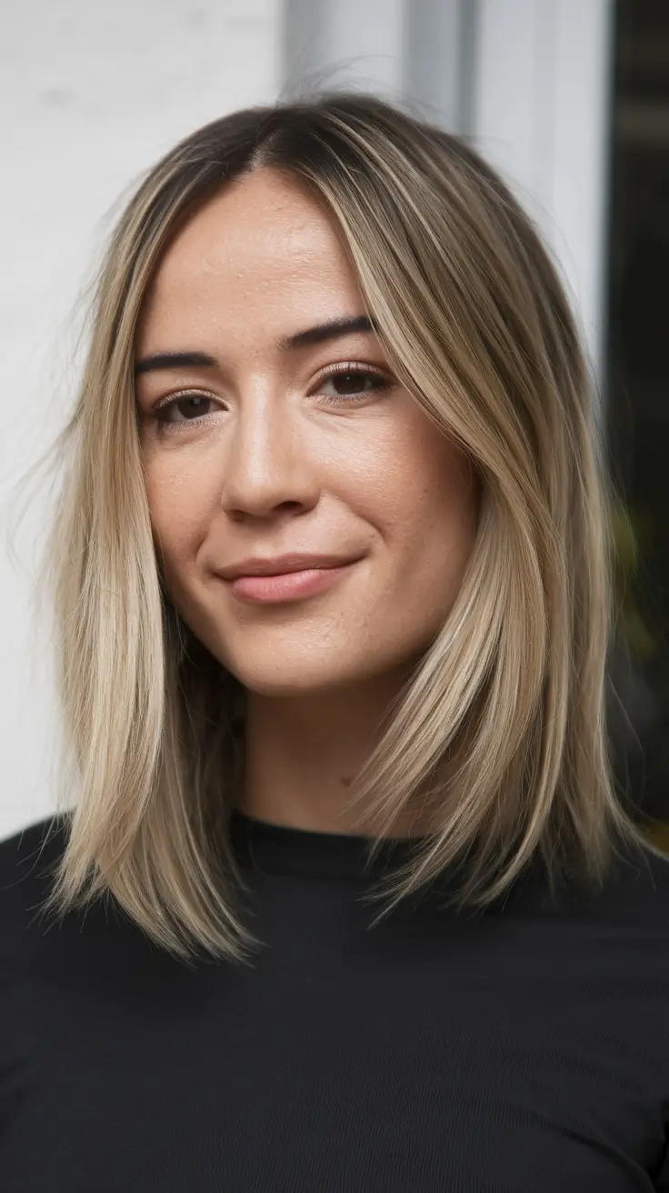 Soft Autumn Haircuts for 2025 Straight Mid-Length Cut with Face-Framing Lights