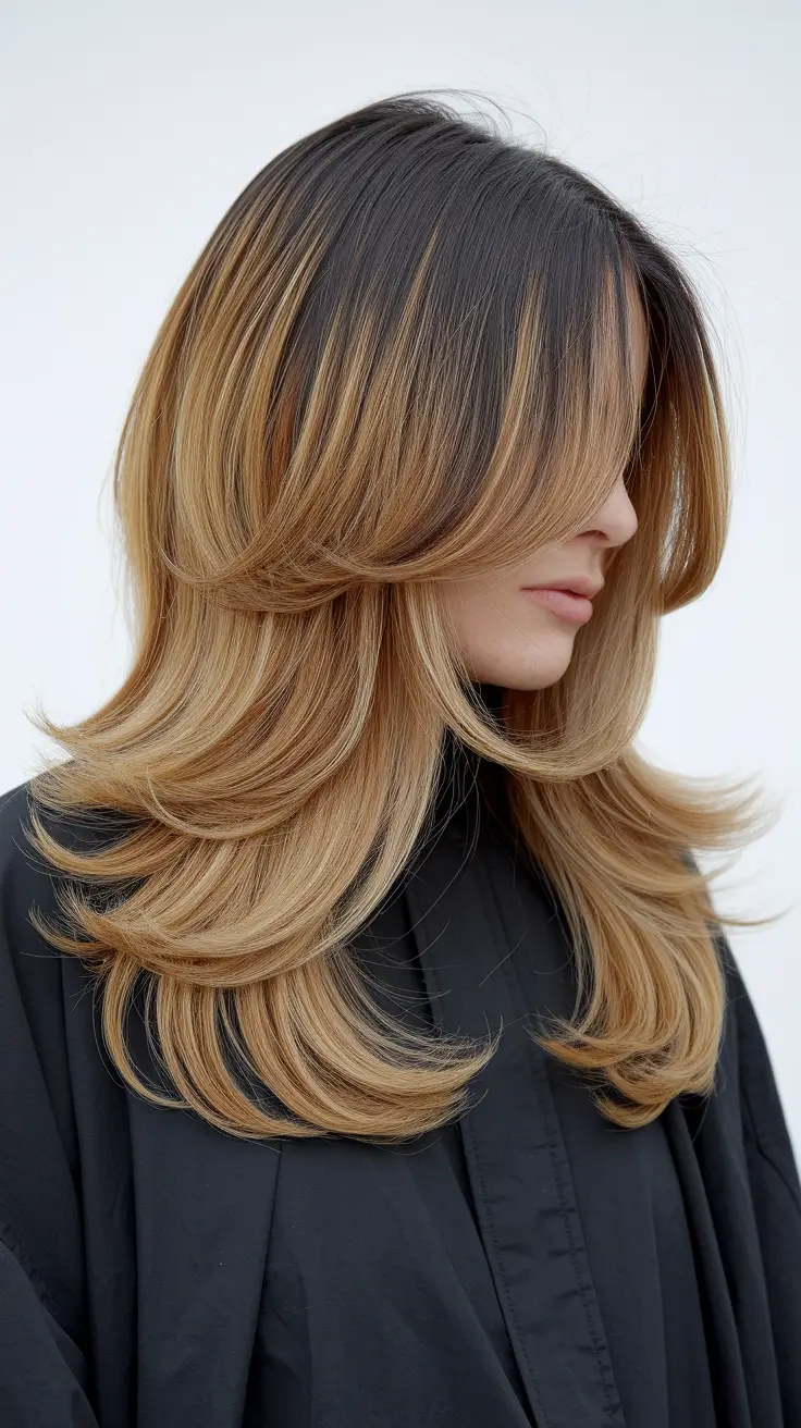 caramel fall hair colors Golden Caramel Blonde Waves with Lived-In Shine