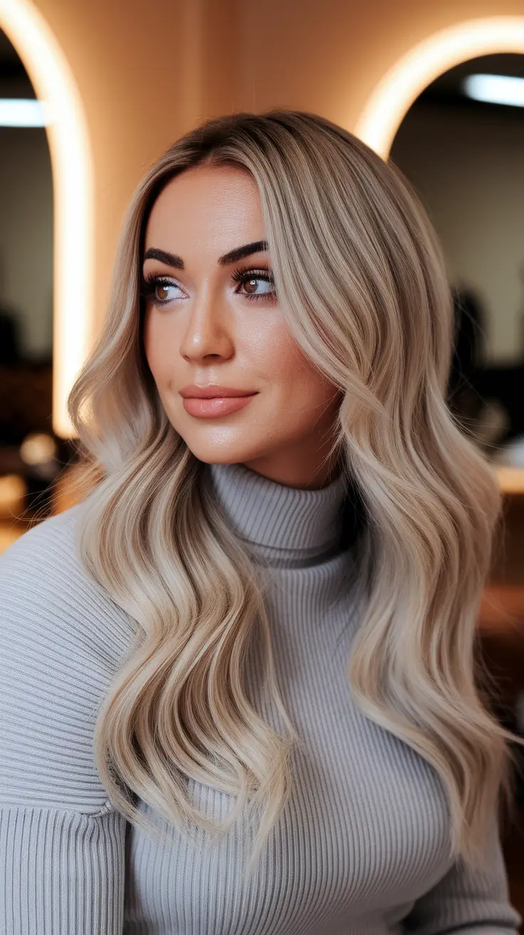 caramel fall hair colors Golden Caramel Blonde Waves with Lived-In Shine