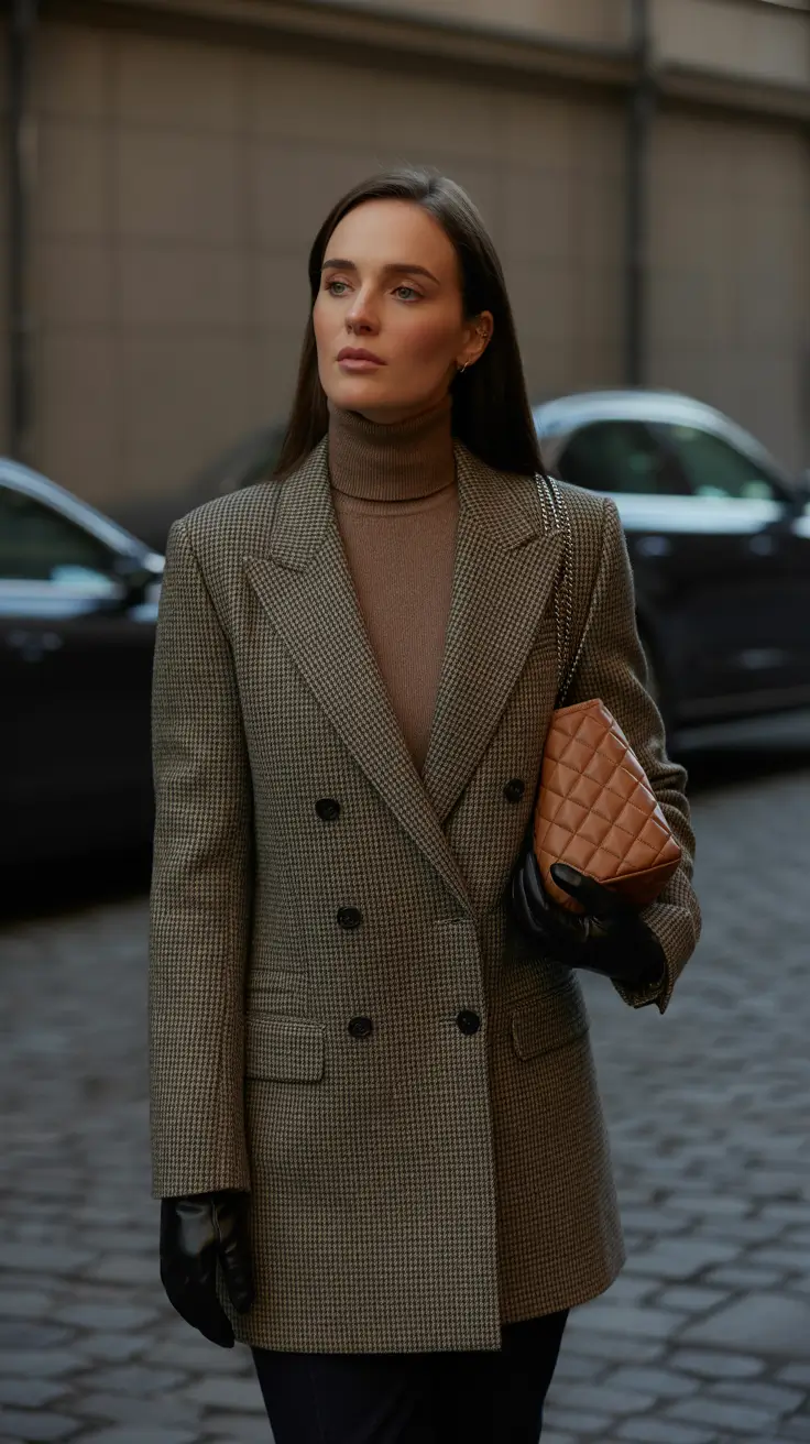 cozy fall outfits Structured Neutrals with Sporty Touches