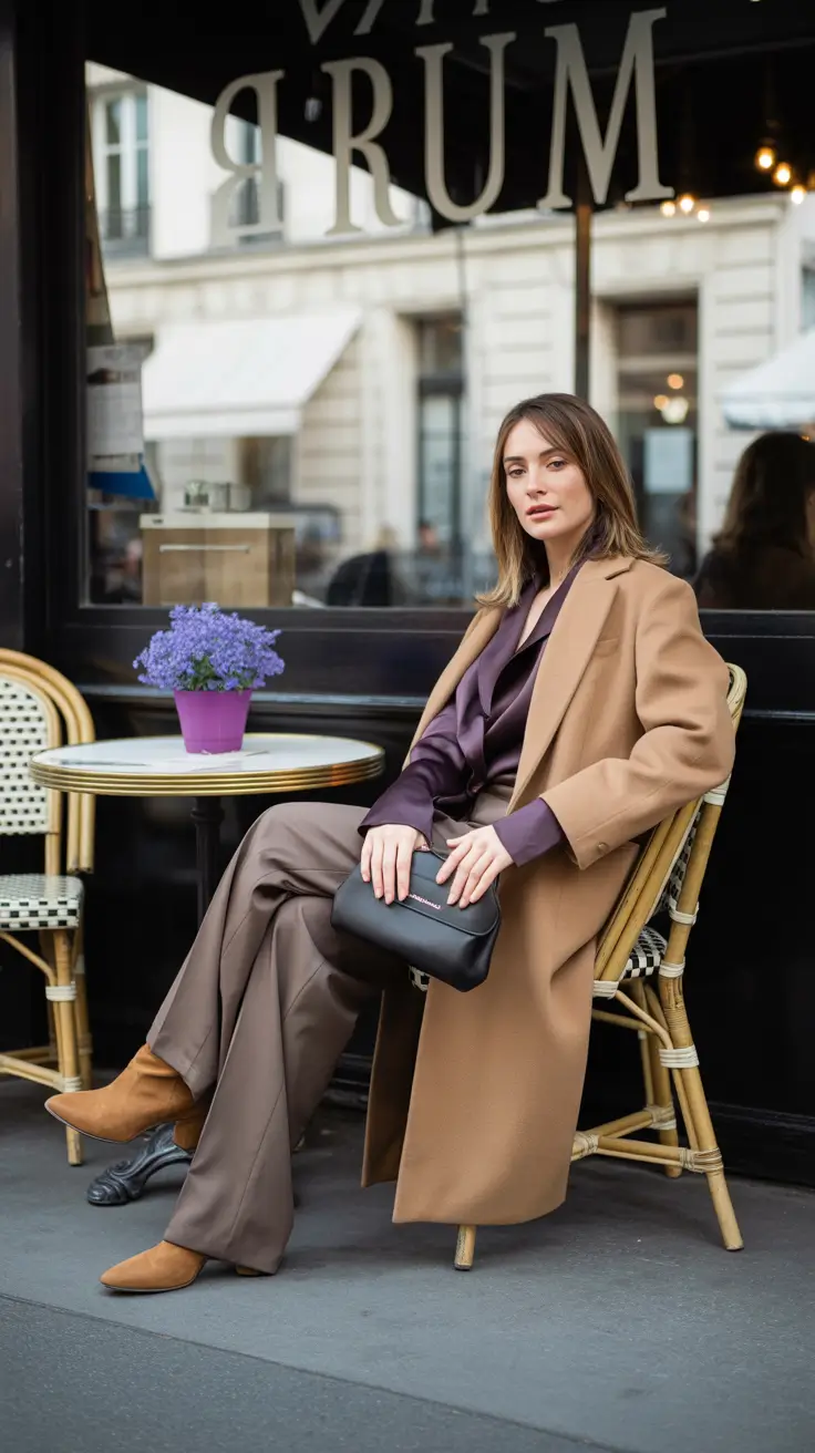 cozy fall outfits Structured Neutrals with Sporty Touches