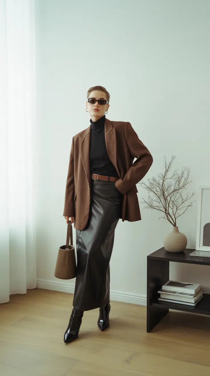 cozy fall outfits Structured Neutrals with Sporty Touches