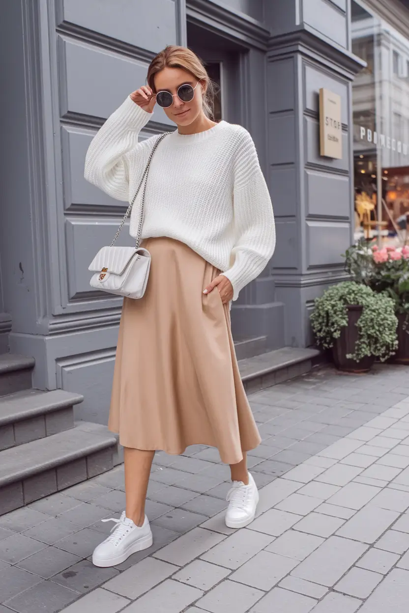 cozy fall outfits aesthetic casual Cozy City Girl Stroll Look