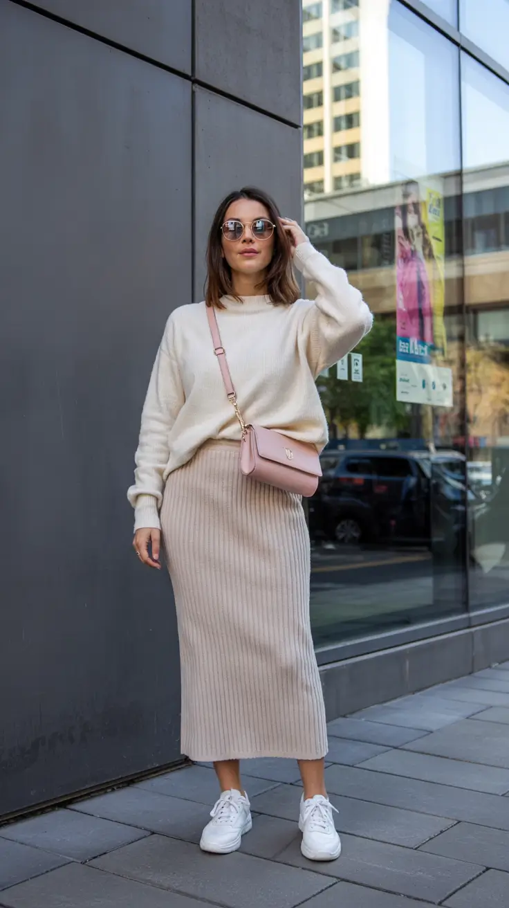 trendy fall outfits 2025 Soft Neutrals and Pastel Balance