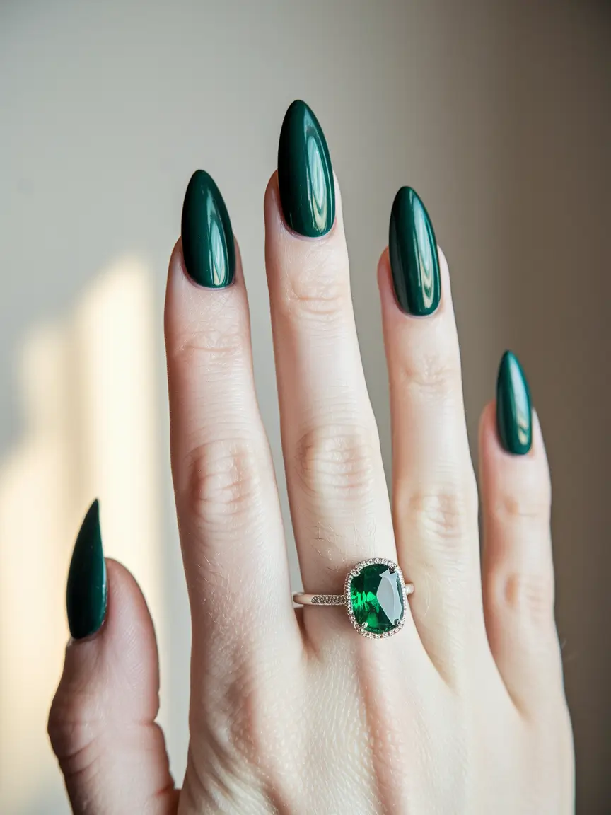 autumn coffin green Jewel-Toned Emerald for the Bold & Polished