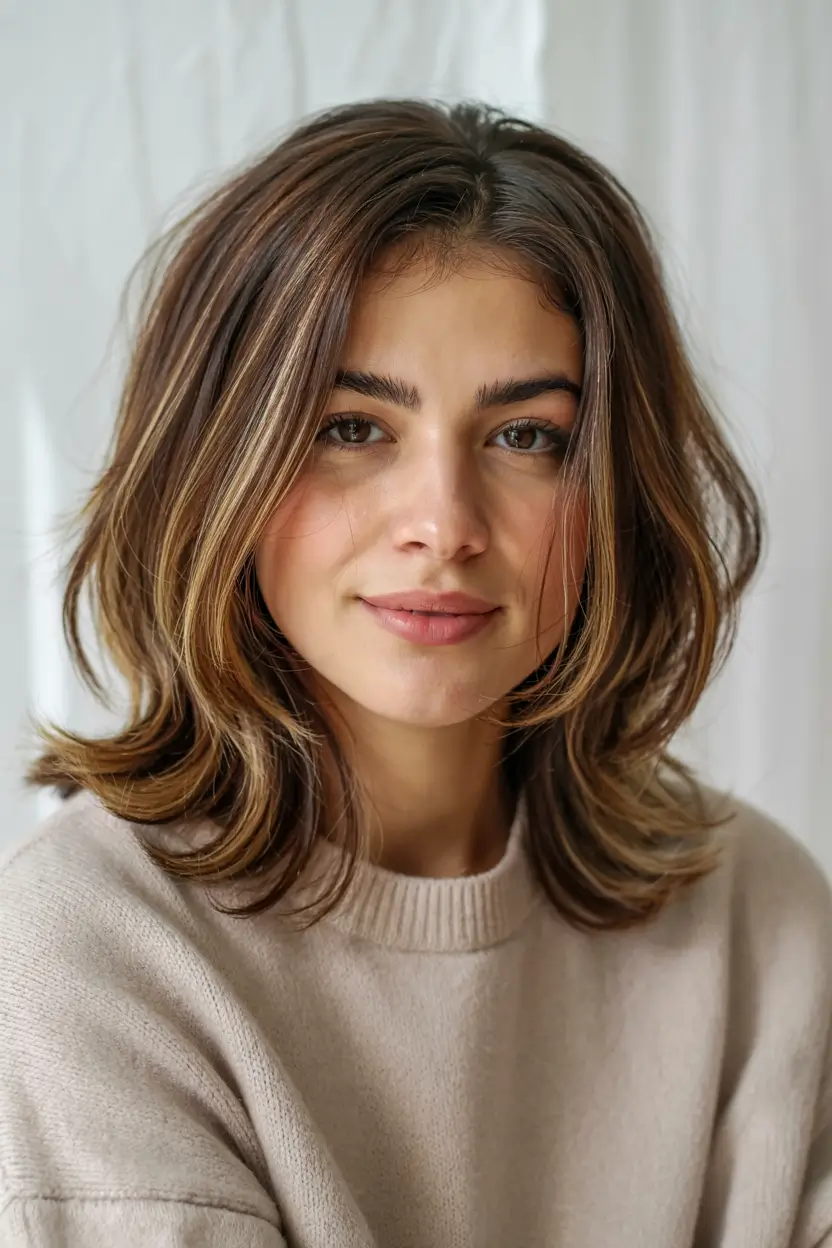 fall bob haircut Sun-Warmed Lob with Buttery Ends