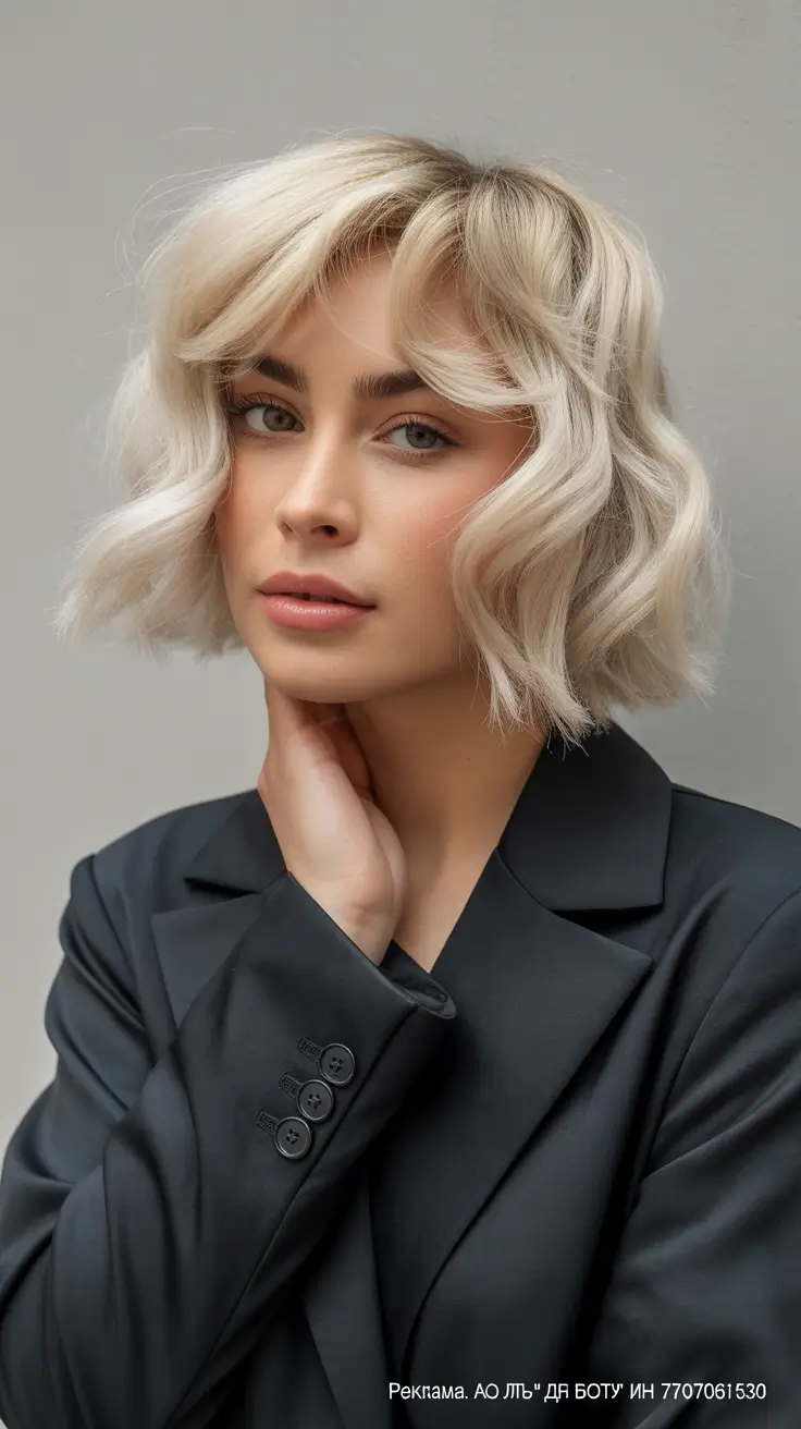 fall bob hairstyles Smooth Blunt Bob with Subtle Layers