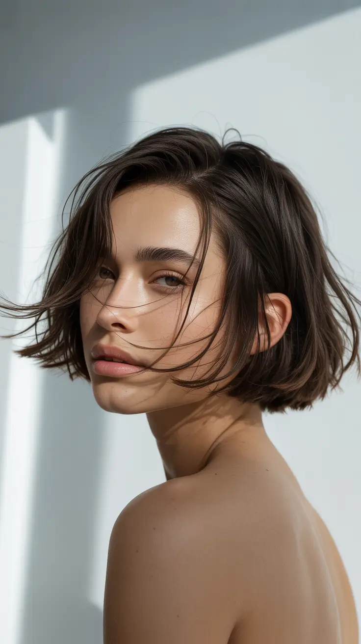 fall bob hairstyles Smooth Blunt Bob with Subtle Layers