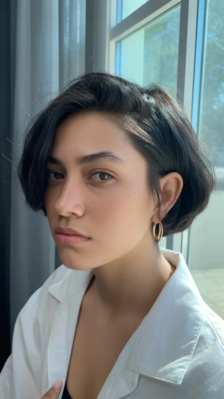 fall bob hairstyles Smooth Blunt Bob with Subtle Layers