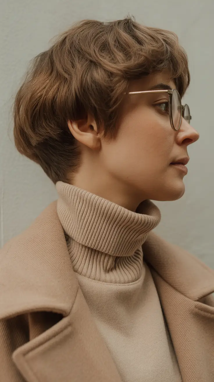 fall bob hairstyles Feathered Pixie-Bob with a Cozy Twist