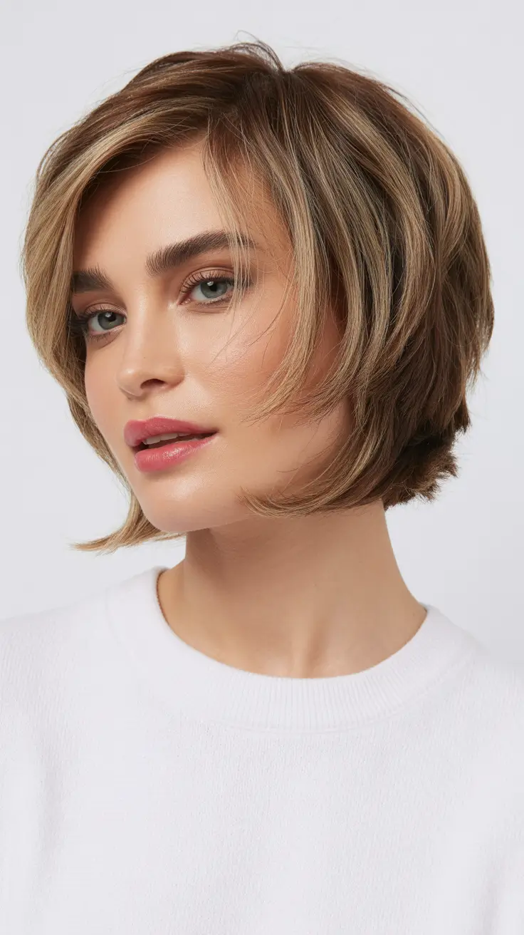 fall bob hairstyles Multi-Tonal Honey Bob with Soft Layers