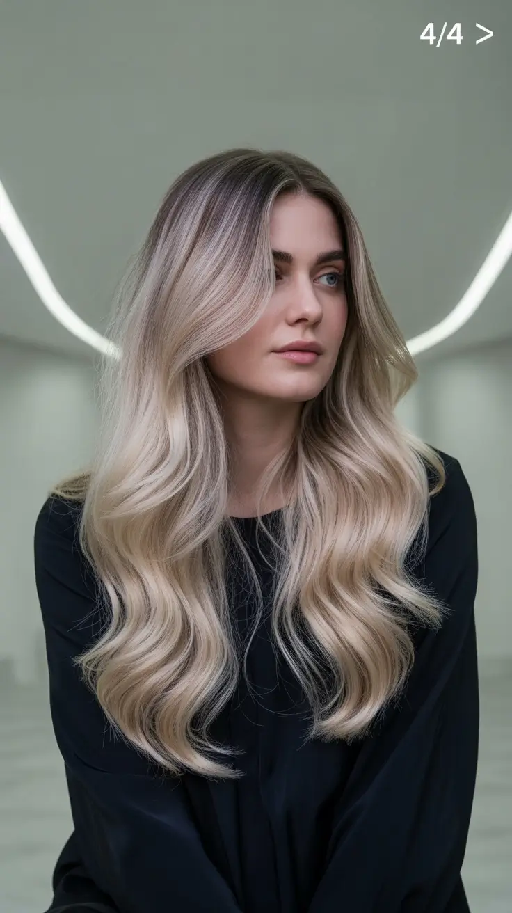 fall brunette hair color ideas Soft Root Shadow With Buttery Ends