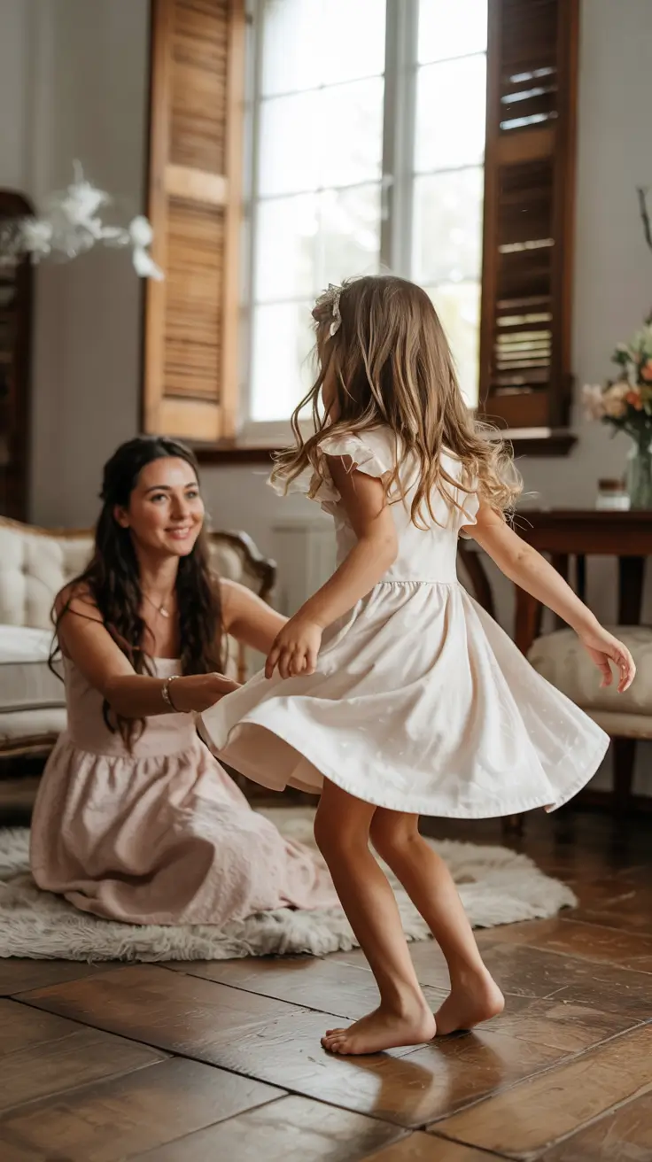 fall family photo outfits Soft Twirls and Indoor Light