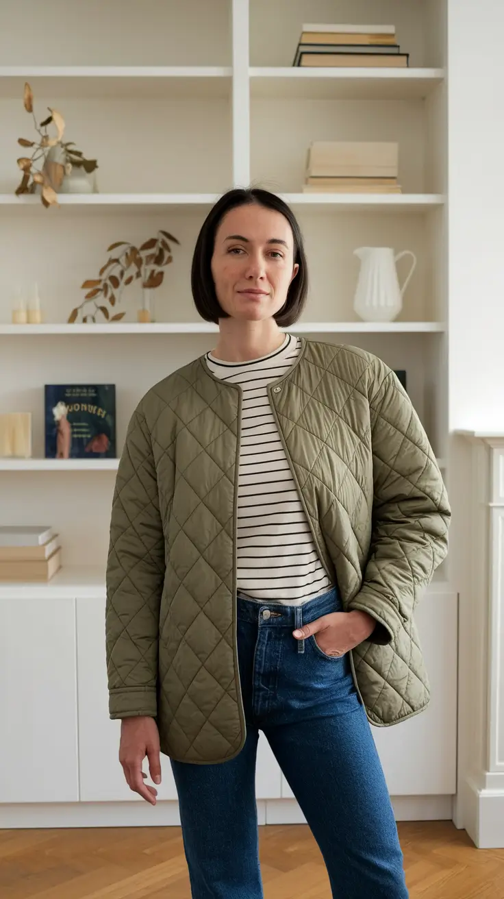 casual autumn street style chic Polished Errand-Day Confidence