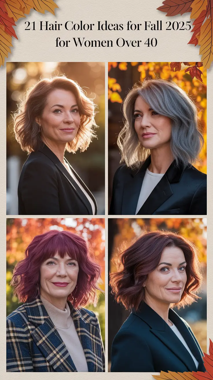 Hair Color Ideas for Fall 2025 for Women Over 40 That Feel Fresh, Classy and Real