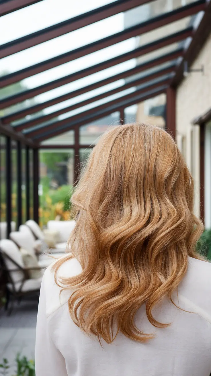 fall hair color for women over 50 Dimensional Toffee Waves with Sandy Balayage