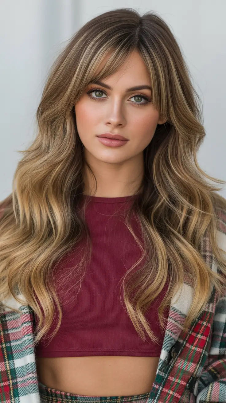 fall hair colors for blondes pale skin Wheat Blonde with Muted Mushroom Shadow Roots