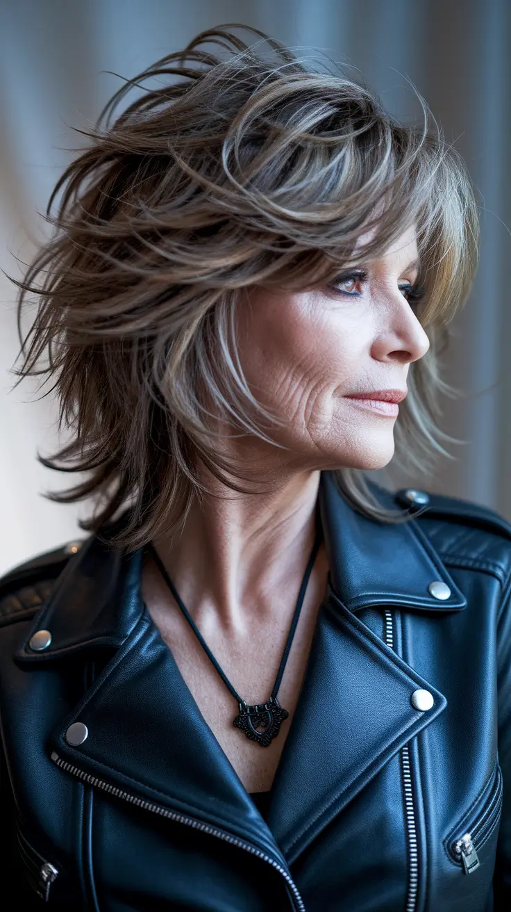 short haircuts for women over 40 2024 Soft Layers and Delicate Waves for Night Glam