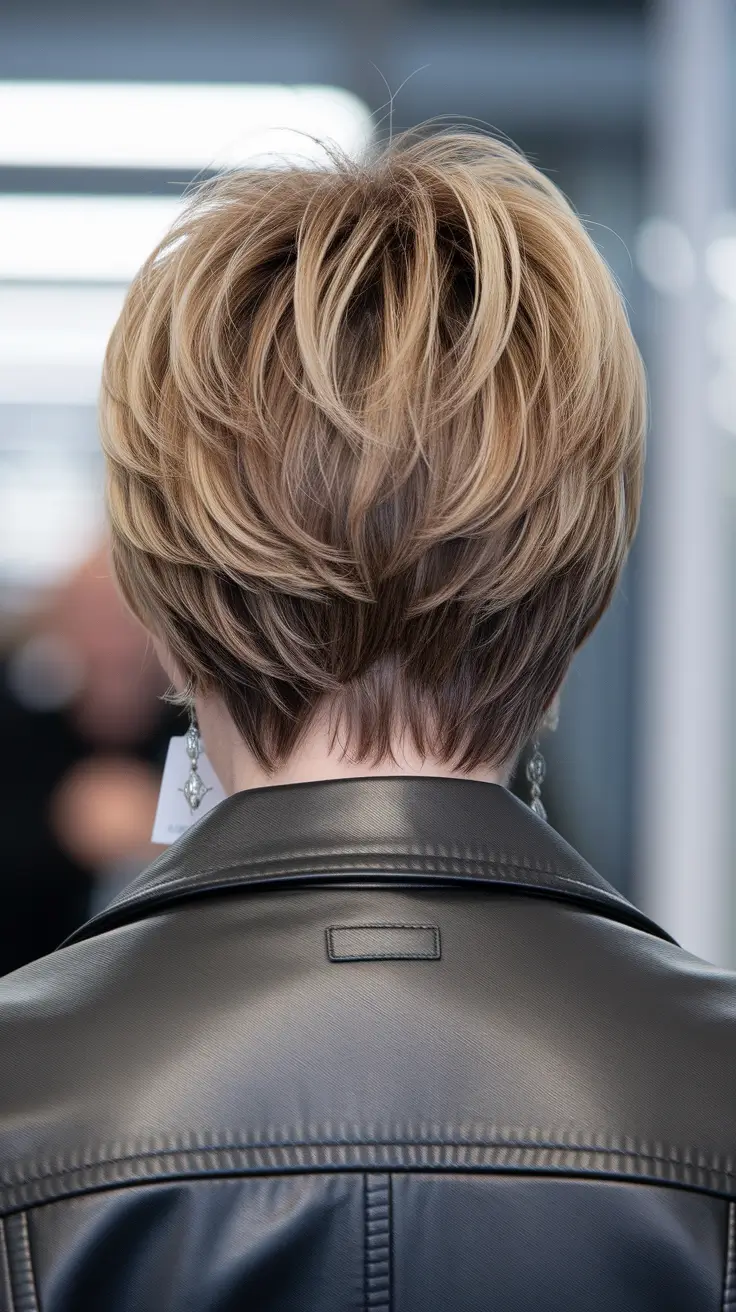 Fall haircuts for women over 60 Precision Layers with Stacked Nape
