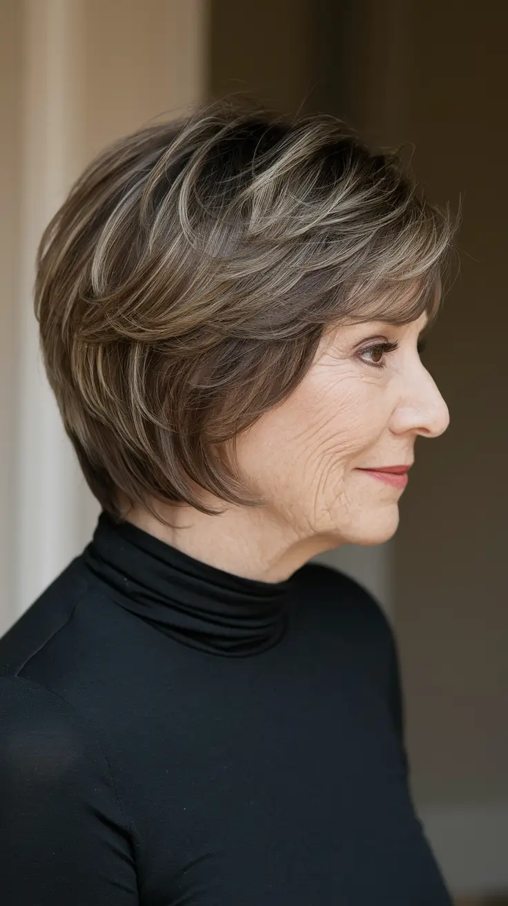Fall haircuts for women over 60 Neck-Hugging Soft Bob with Low Volume