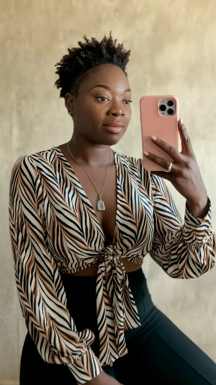 fall hairstyle black women Defined Coils with Natural Volume