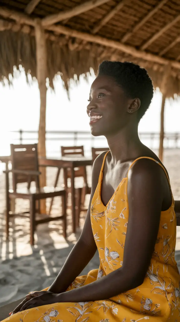 fall hairstyle ideas for black women Tapered Afro for the Free-Spirited Soul