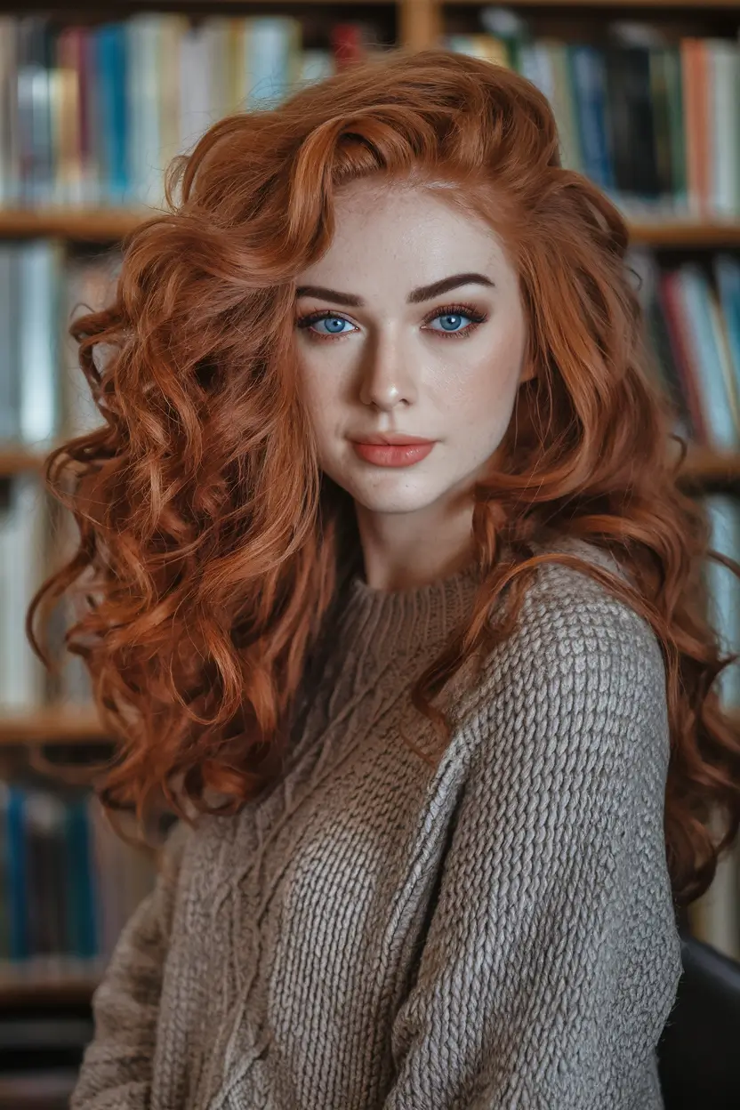 fall long hairstyle Old Hollywood Curls with a Modern Kick