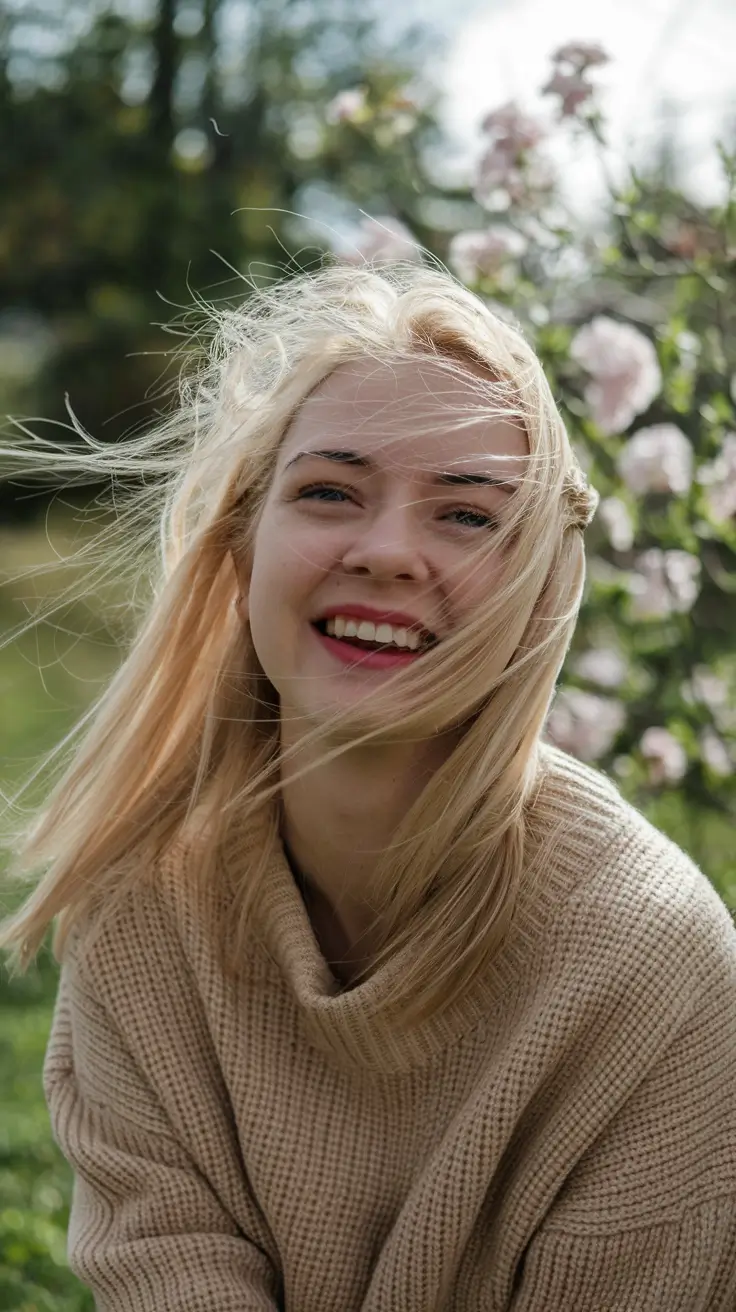 fall hairstyle medium length Wind-Swept Layers with Casual Length Shine