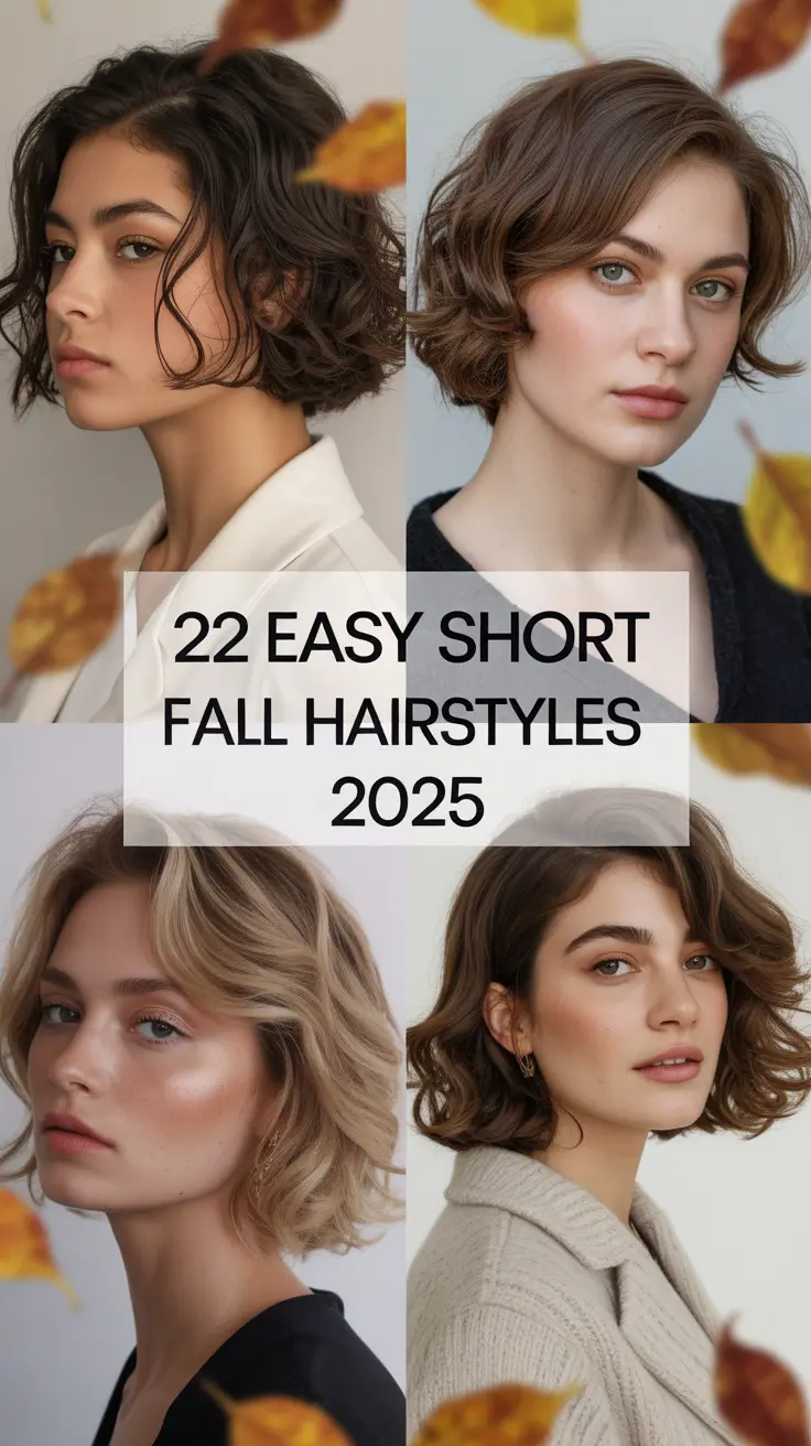 Easy & Cute Fall Hairstyles for Short Hair 2025: Fresh Looks You’ll Love