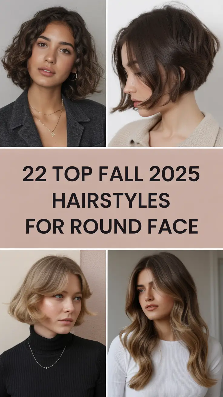 Top Fall 2025 Hairstyles for Round Faces That Flatter & Inspire