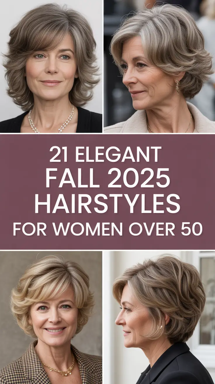 Elegant Fall 2025 Hairstyles for Women Over 50 That Make You Look Younger