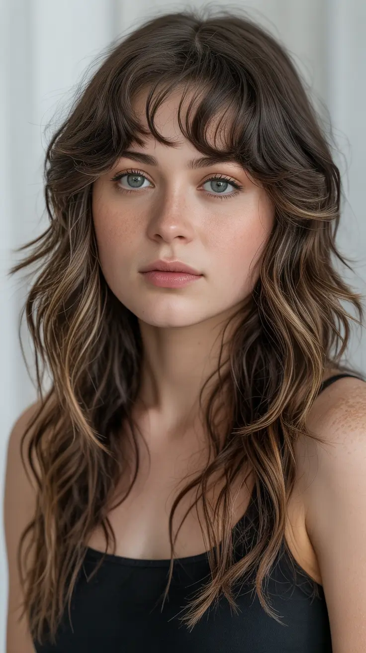 fall long haircuts Subtle Layers with Natural Texture