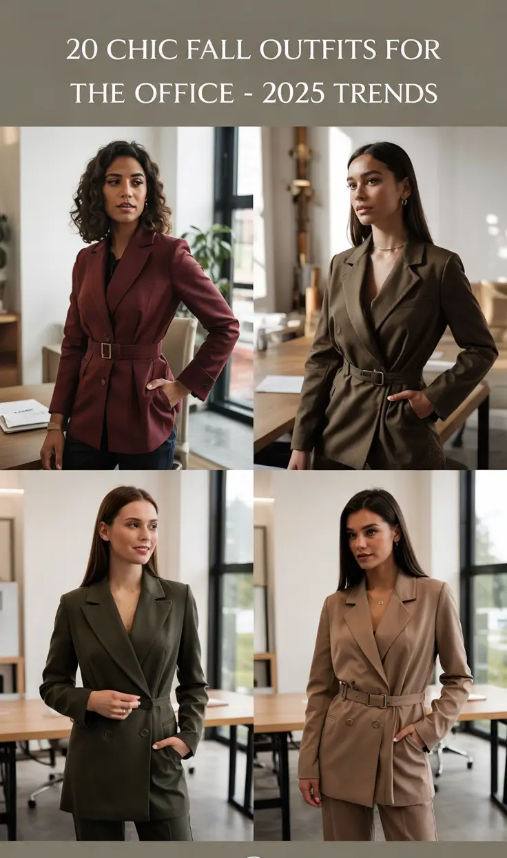 Fall Office Outfits for Women 2025: Chic, Smart & Effortlessly Stylish Looks
