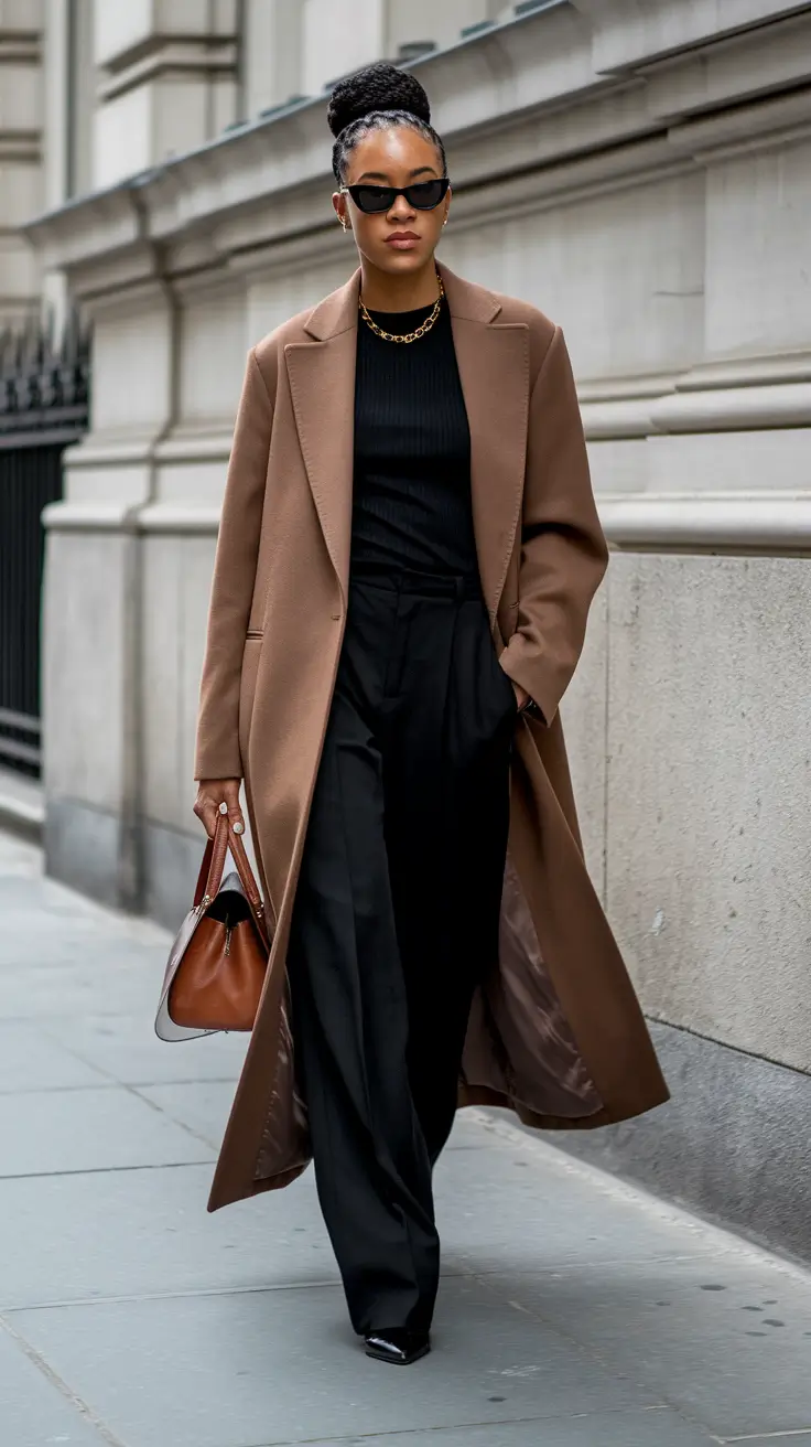 fall outfits for black women City Executive in Cocoa and Black