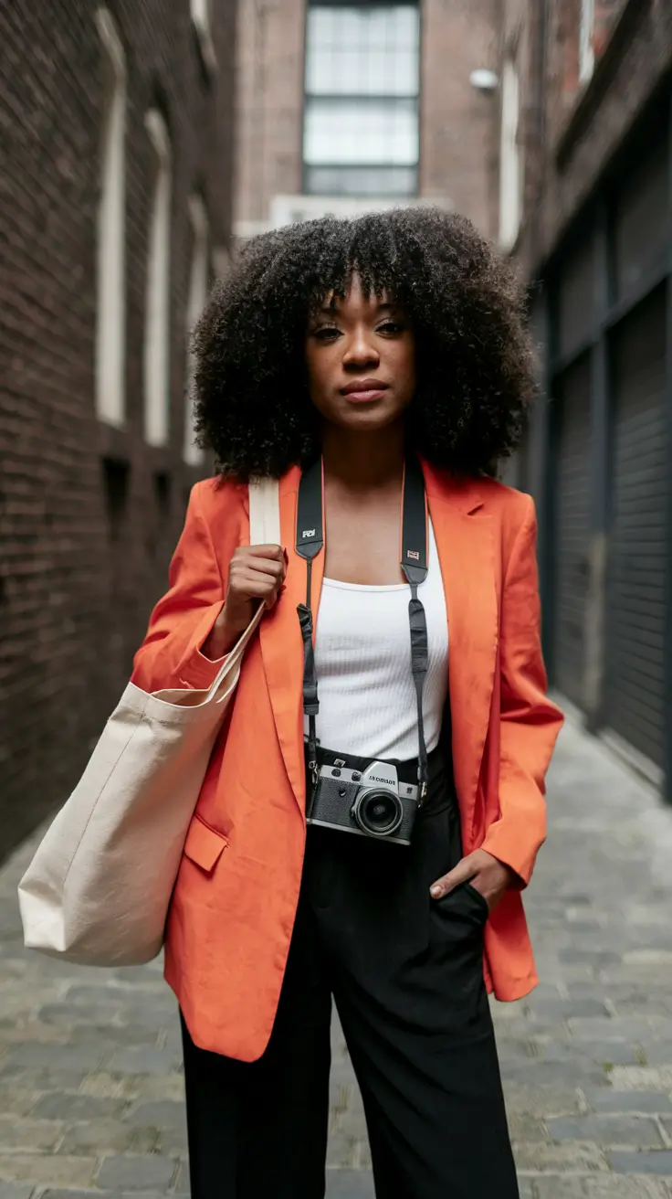 fall outfits for black women Creative Energy in Bold Orange