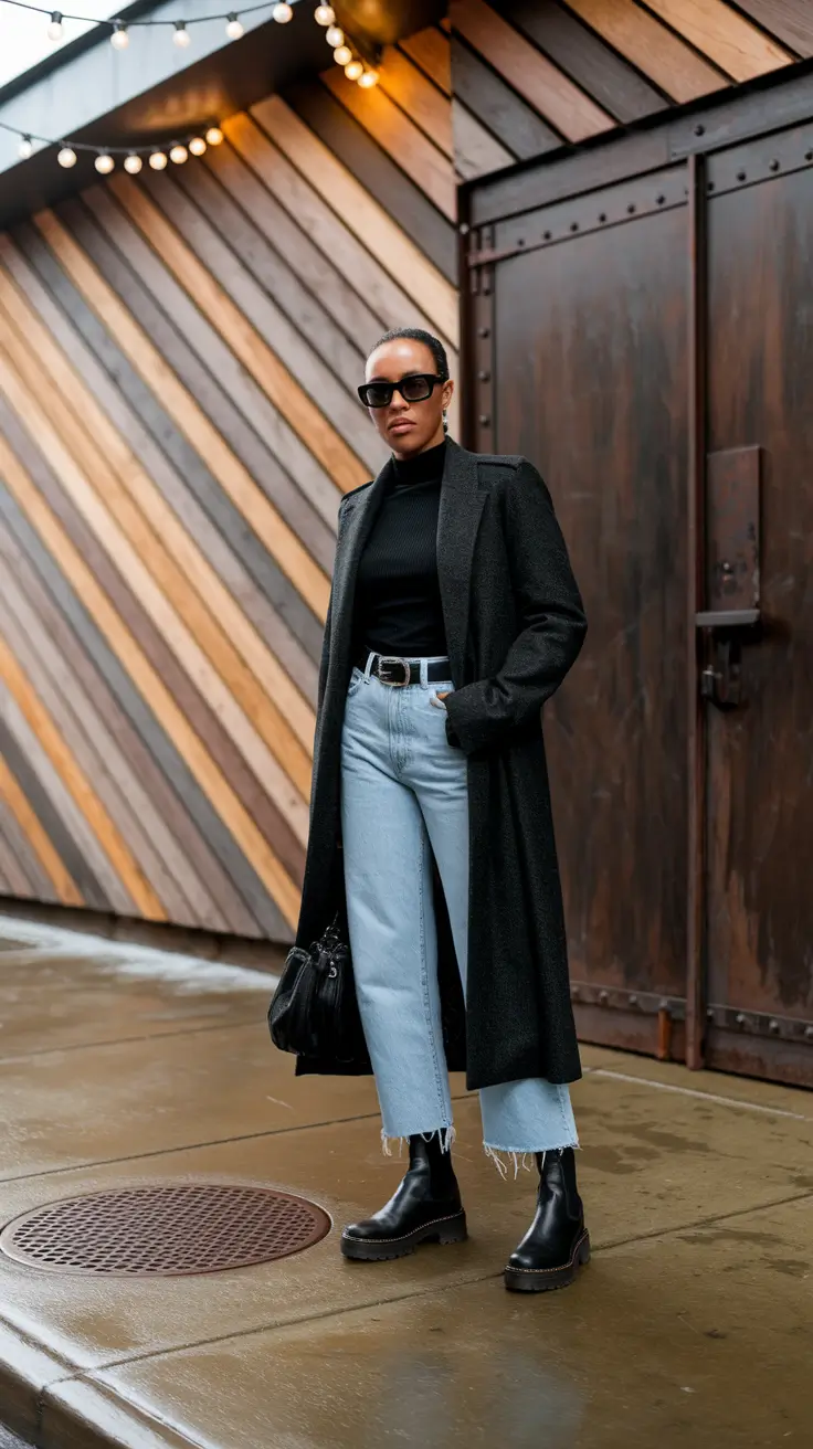 fall outfits for black women Modern Minimalism in Monochrome