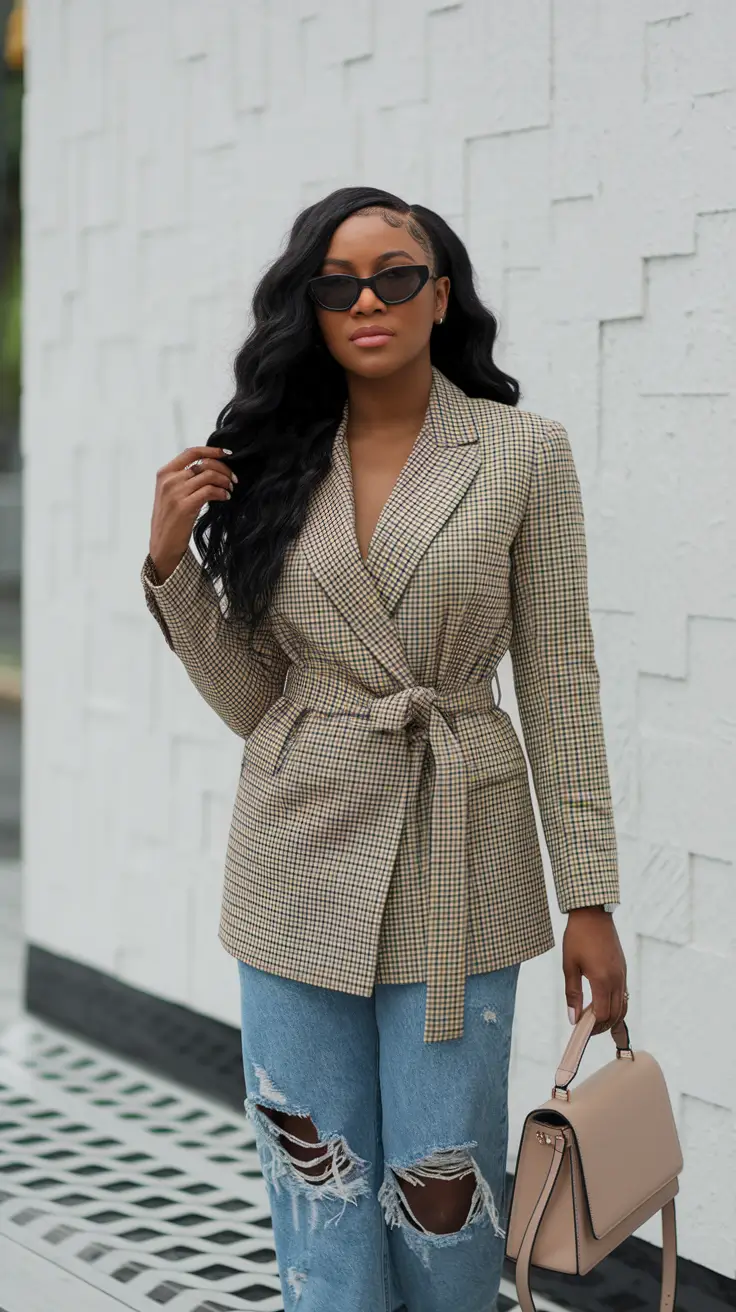 fall outfits for black women Tailored Layers With a Streetwear Twist