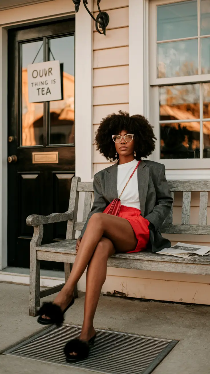 fall outfits for black women Power Color and Vintage Frames