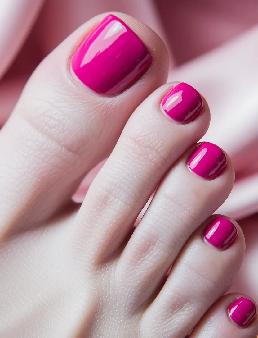 fall toe nail colors Berry Electric Punch