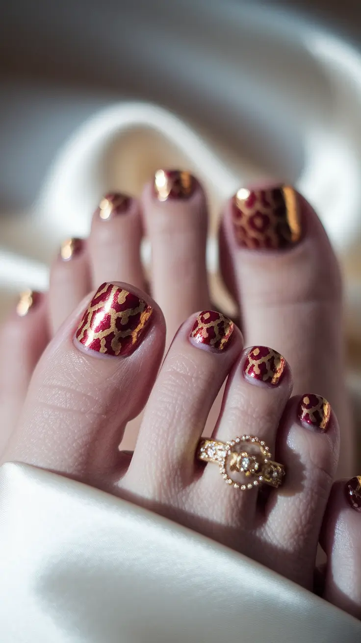 fall toe nail colors Burnished Leopard Metallic